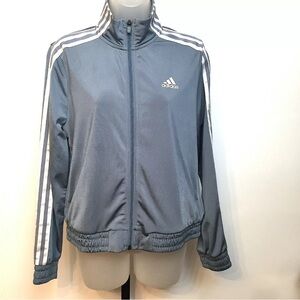 Adidas Light Blue 3 Stripe Zip Track Jacket-NWOT